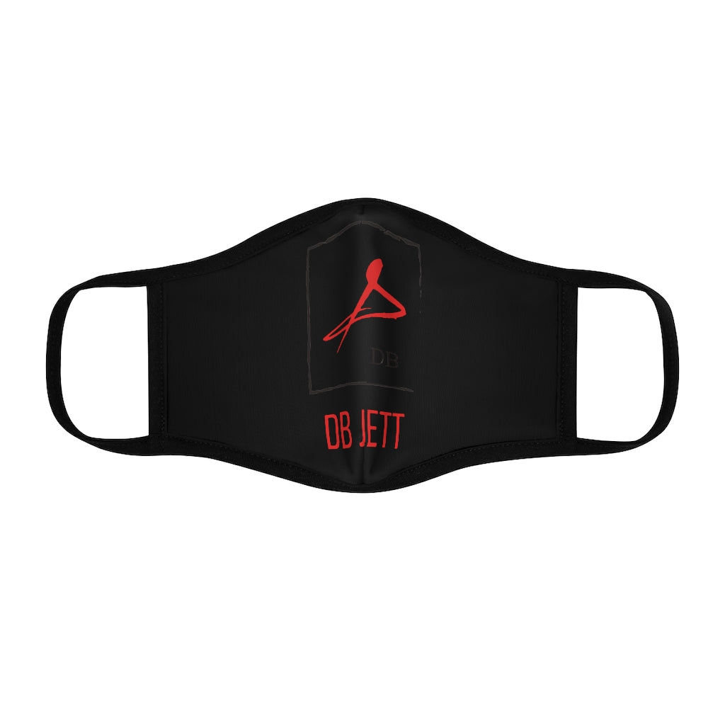 +--Fitted Polyester Black Face Mask