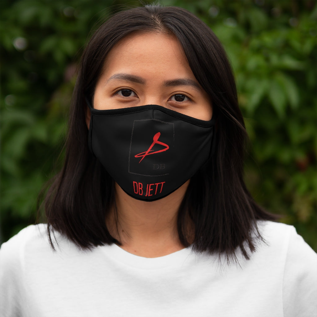 +--Fitted Polyester Black Face Mask