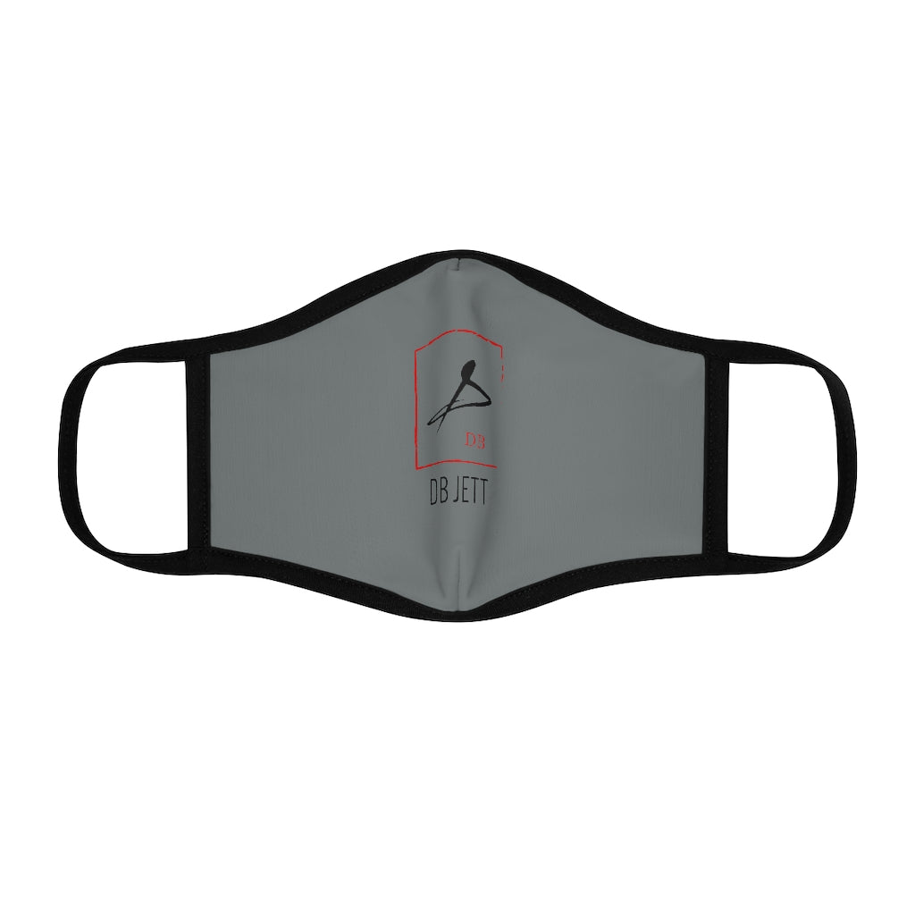 +--Fitted Polyester Grey Face Mask