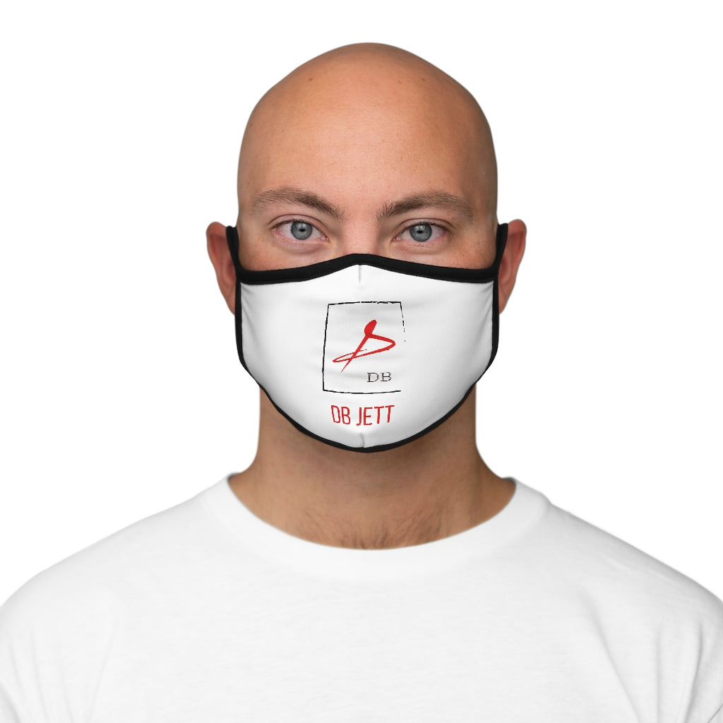 +--Fitted Polyester White Face Mask