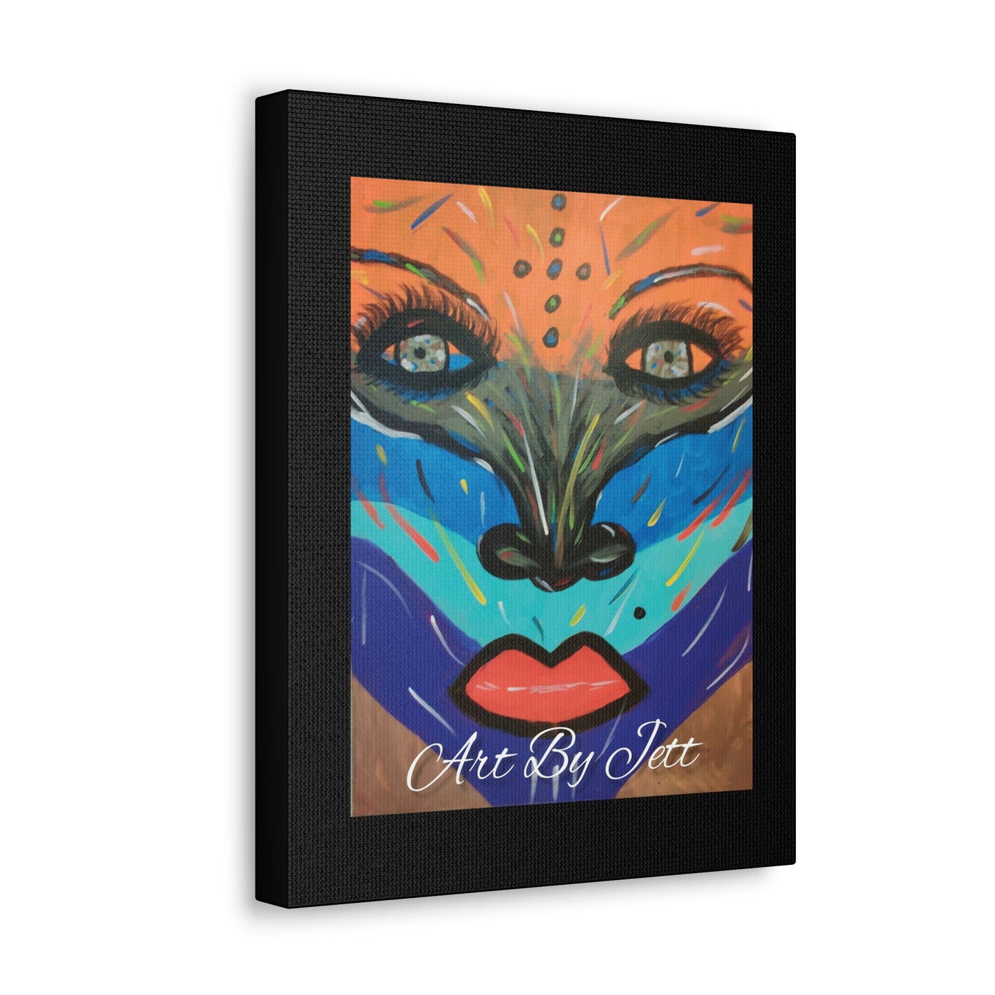 #Art By Jett -  "Gaze" Black - Canvas Gallery Wraps