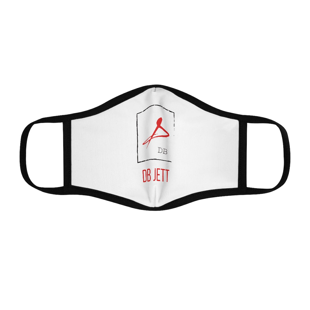 +--Fitted Polyester White Face Mask