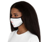 +--Fitted Polyester White Face Mask