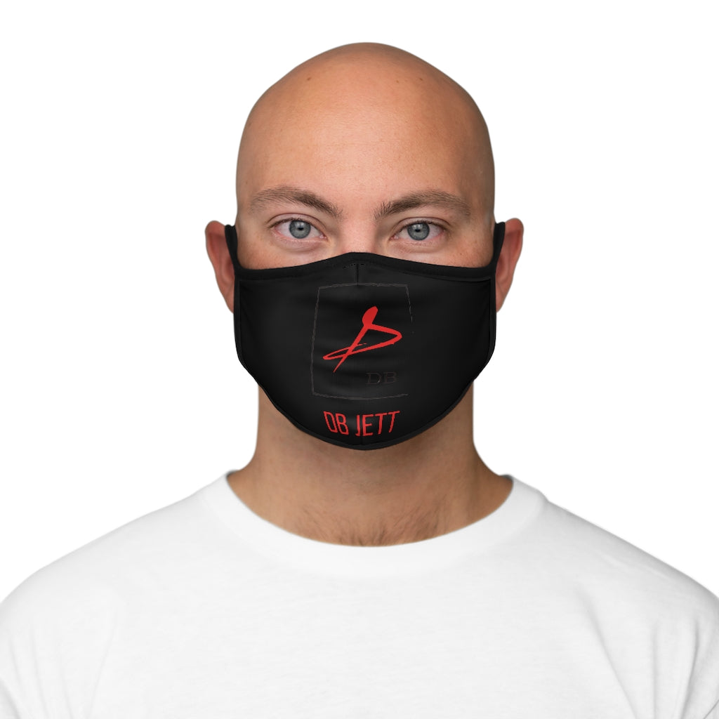 +--Fitted Polyester Black Face Mask