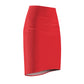 Red Women's Pencil Skirt