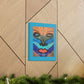 #Art By Jett - "Gaze" Teal Blue - Canvas Gallery Wraps