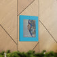 #Art By Jett - "Chief" Teal Blue - Canvas Gallery Wraps