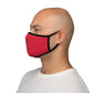 +--Fitted Polyester Red Face Mask