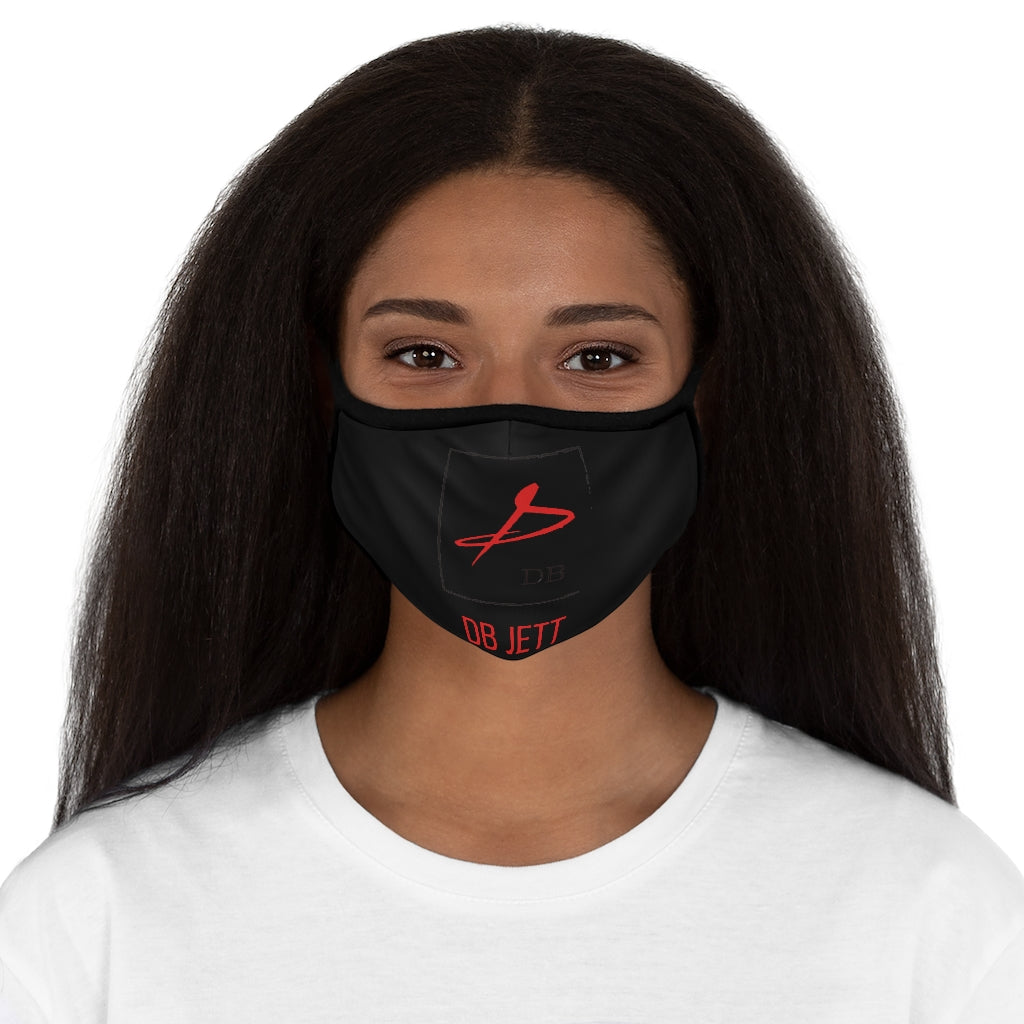 +--Fitted Polyester Black Face Mask